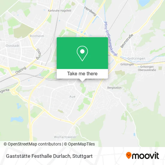 Карта Gaststätte Festhalle Durlach