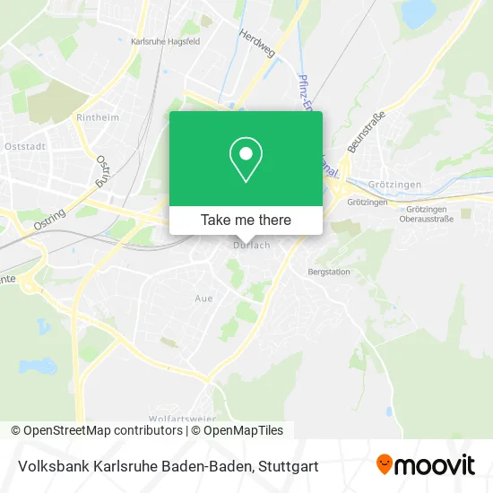 Карта Volksbank Karlsruhe Baden-Baden