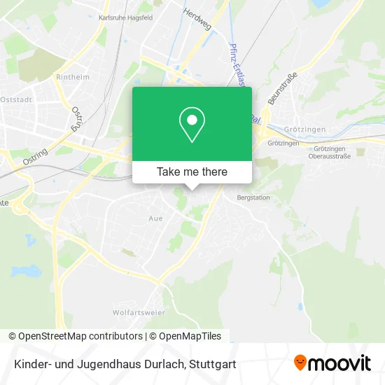 Карта Kinder- und Jugendhaus Durlach