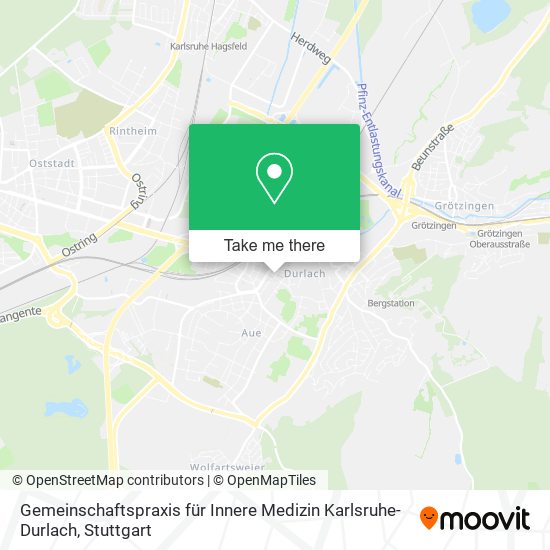 Gemeinschaftspraxis für Innere Medizin Karlsruhe-Durlach map