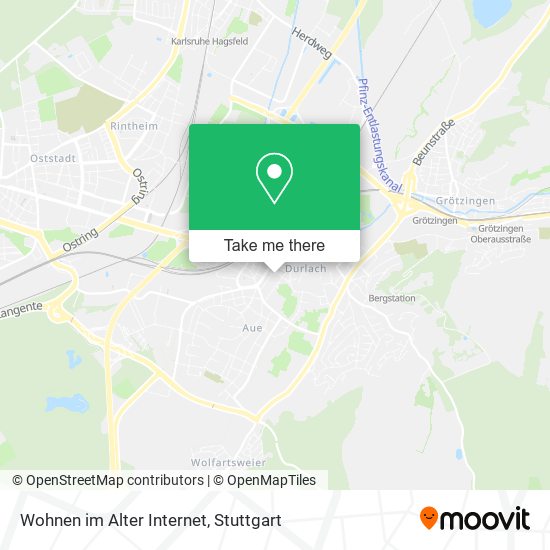 Карта Wohnen im Alter Internet