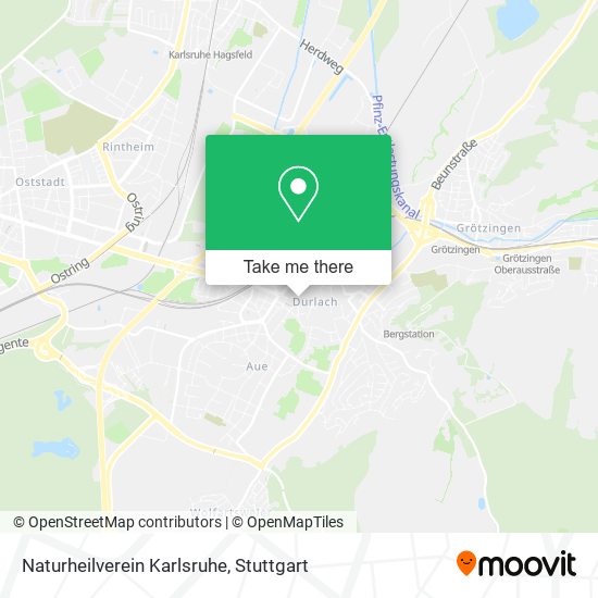 Naturheilverein Karlsruhe map