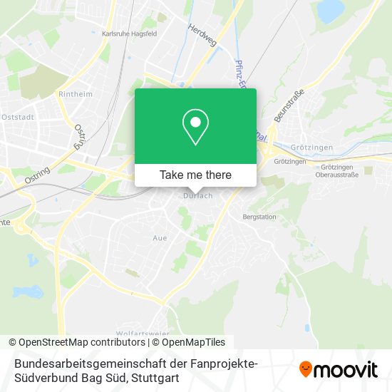 Bundesarbeitsgemeinschaft der Fanprojekte-Südverbund Bag Süd map