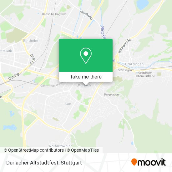 Durlacher Altstadtfest map