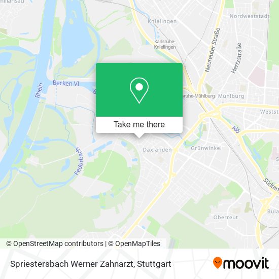 Карта Spriestersbach Werner Zahnarzt
