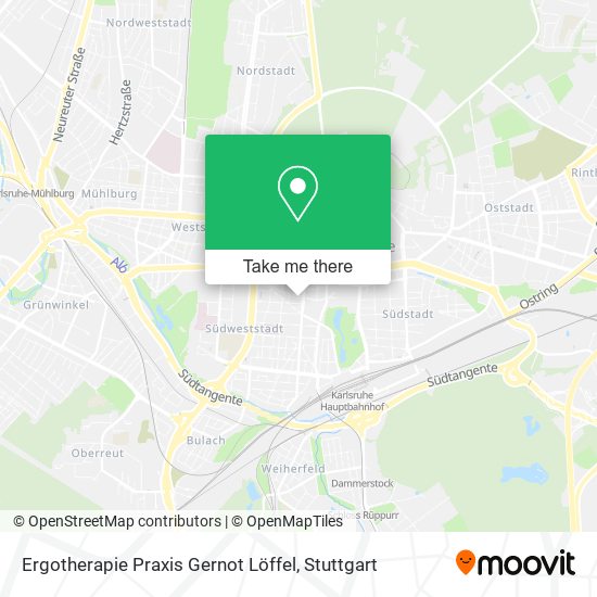 Ergotherapie Praxis Gernot Löffel map