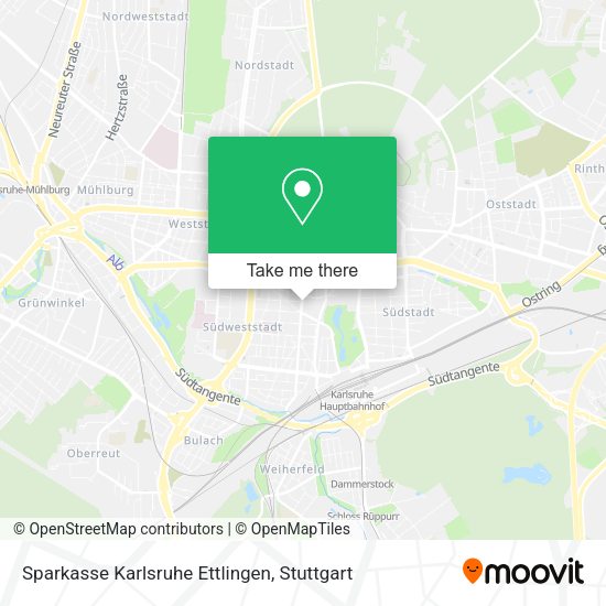 Sparkasse Karlsruhe Ettlingen map