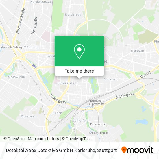 Карта Detektei Apex Detektive GmbH Karlsruhe