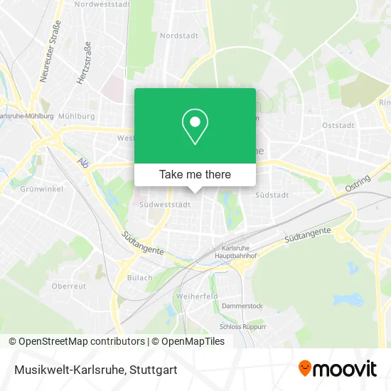 Карта Musikwelt-Karlsruhe