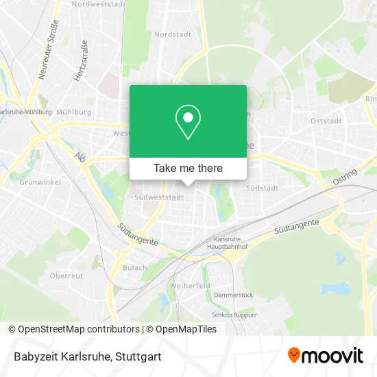 Карта Babyzeit Karlsruhe