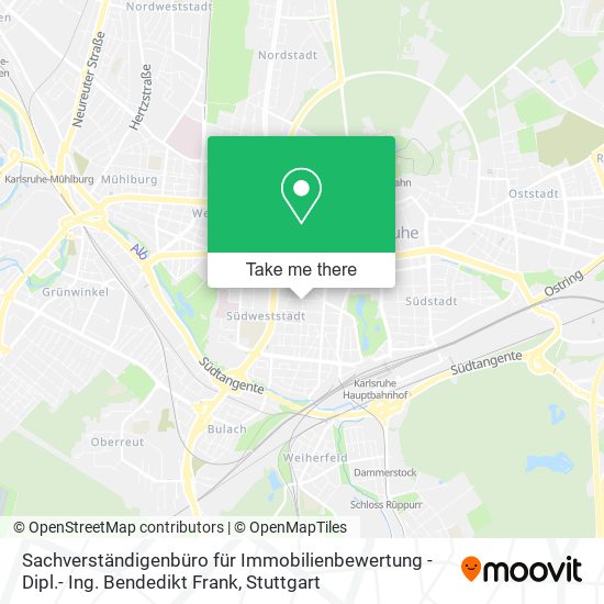 Sachverständigenbüro für Immobilienbewertung - Dipl.- Ing. Bendedikt Frank map