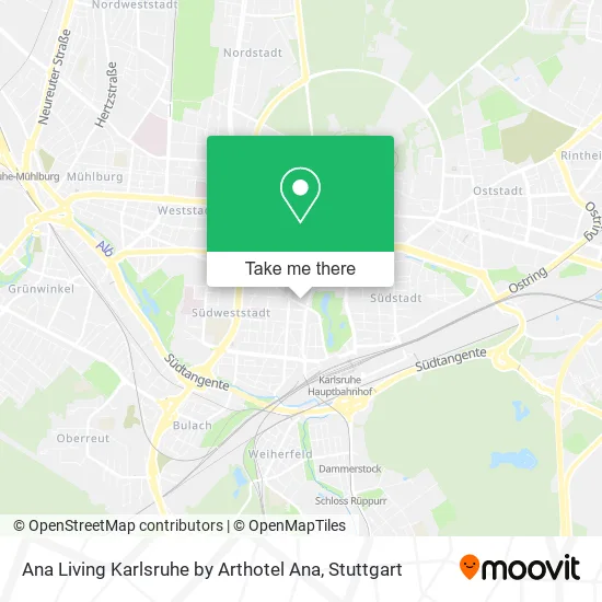 Карта Ana Living Karlsruhe by Arthotel Ana