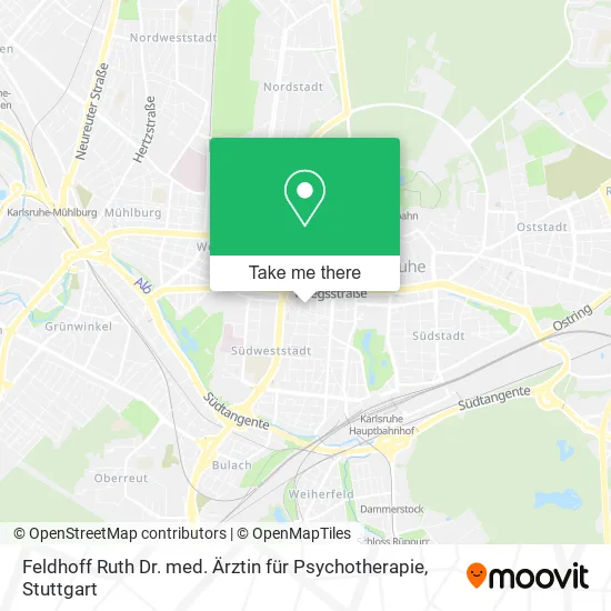 Карта Feldhoff Ruth Dr. med. Ärztin für Psychotherapie