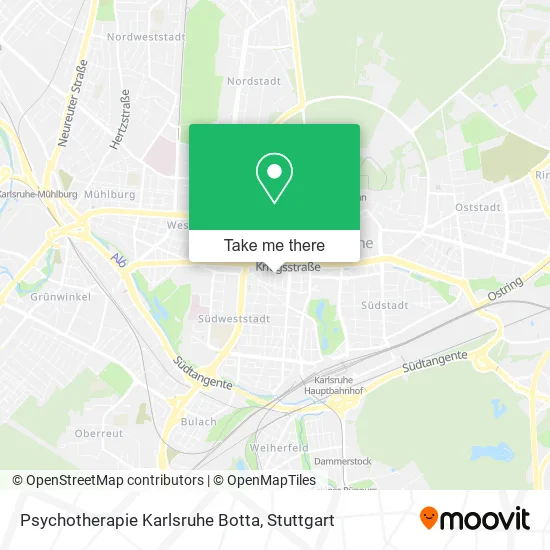 Карта Psychotherapie Karlsruhe Botta
