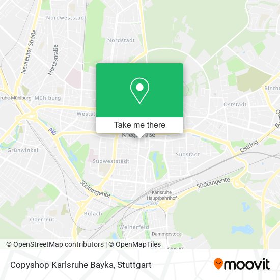 Copyshop Karlsruhe Bayka map