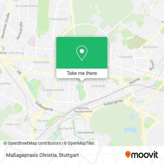 Карта Maßagepraxis Christia