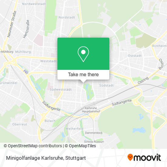 Minigolfanlage Karlsruhe map