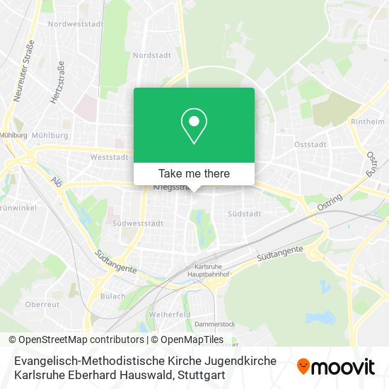 Evangelisch-Methodistische Kirche Jugendkirche Karlsruhe Eberhard Hauswald map