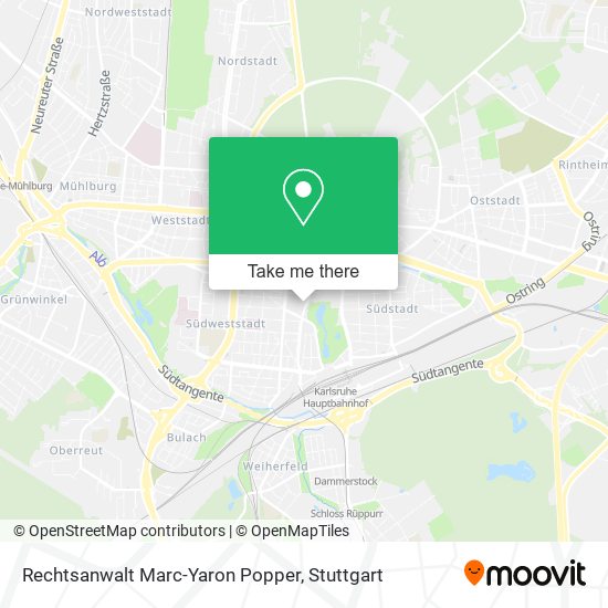 Карта Rechtsanwalt Marc-Yaron Popper