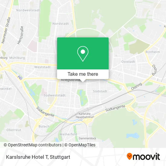 Карта Karslsruhe Hotel T