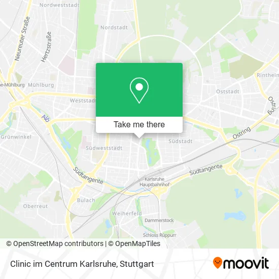 Карта Clinic im Centrum Karlsruhe