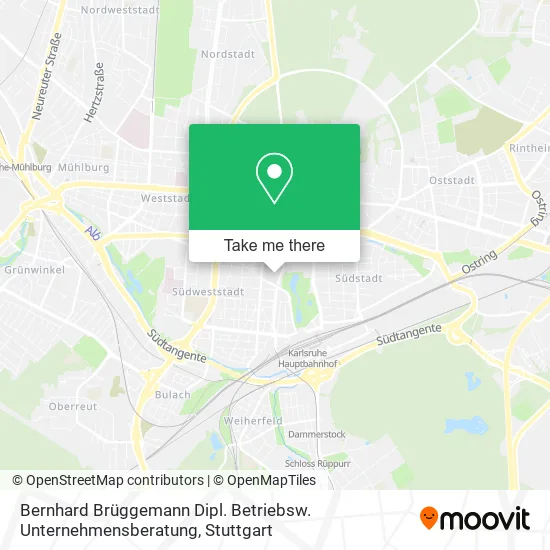 Карта Bernhard Brüggemann Dipl. Betriebsw. Unternehmensberatung