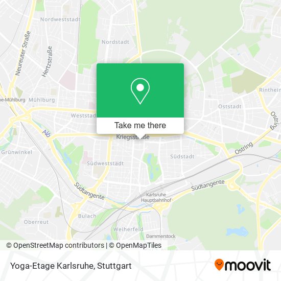 Карта Yoga-Etage Karlsruhe