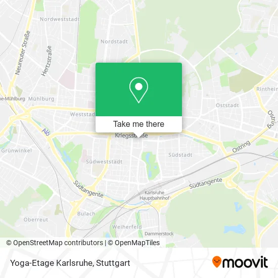 Карта Yoga-Etage Karlsruhe