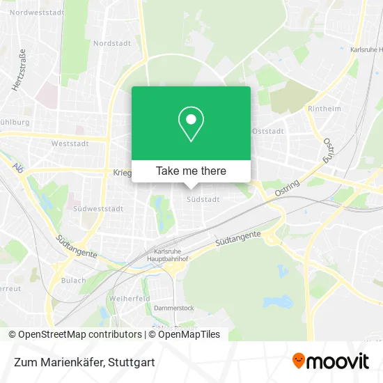 Карта Zum Marienkäfer