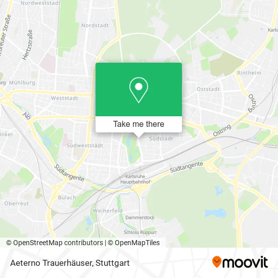 Карта Aeterno Trauerhäuser