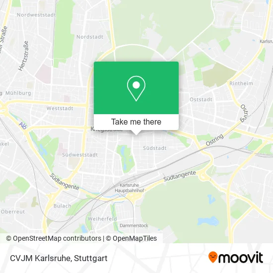 Карта CVJM Karlsruhe