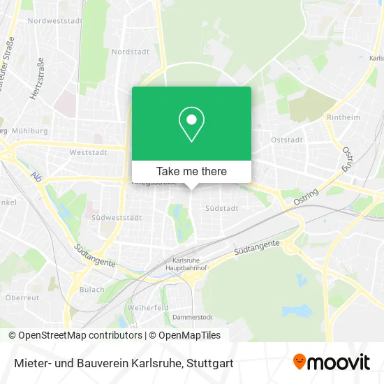 Карта Mieter- und Bauverein Karlsruhe