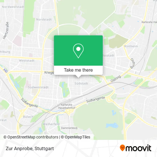 Карта Zur Anprobe