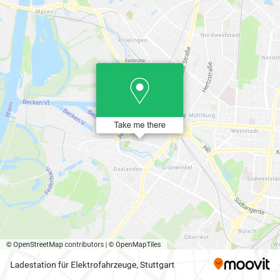 Карта Ladestation für Elektrofahrzeuge
