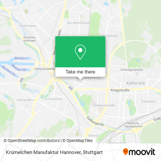 Карта Krümelchen Manufaktur Hannover