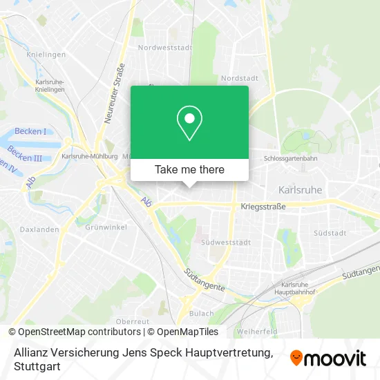 Карта Allianz Versicherung Jens Speck Hauptvertretung