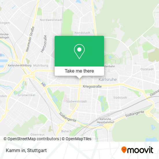 Kamm in map