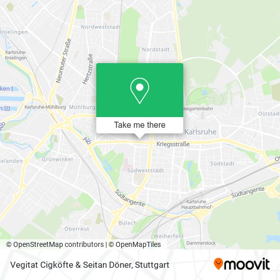 Карта Vegitat Cigköfte & Seitan Döner