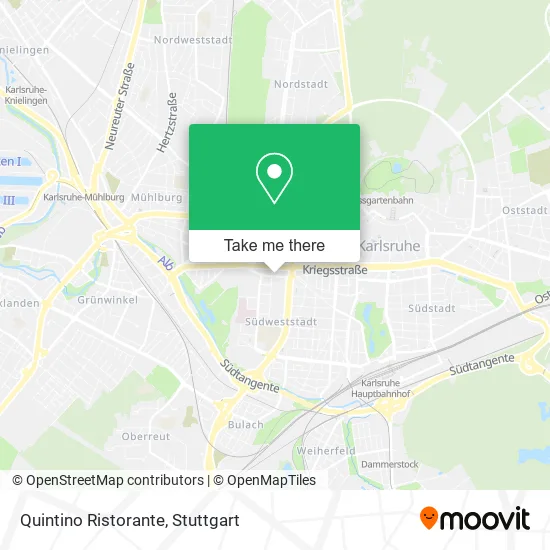 Карта Quintino Ristorante