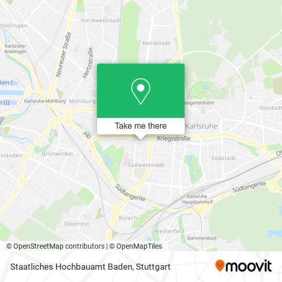Staatliches Hochbauamt Baden map