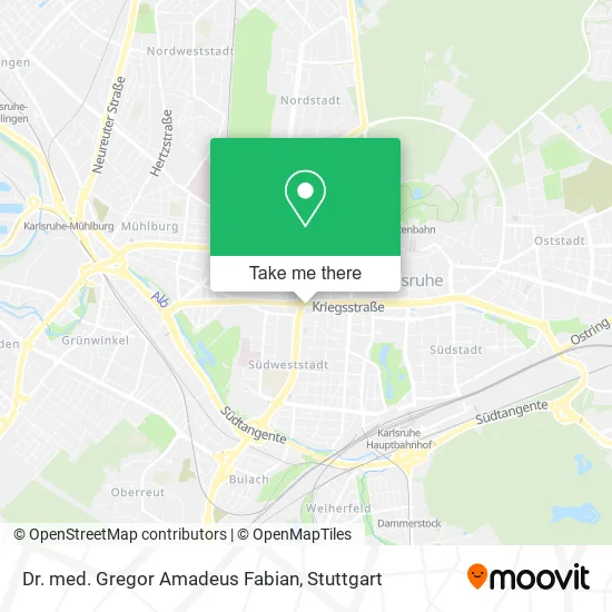 Карта Dr. med. Gregor Amadeus Fabian