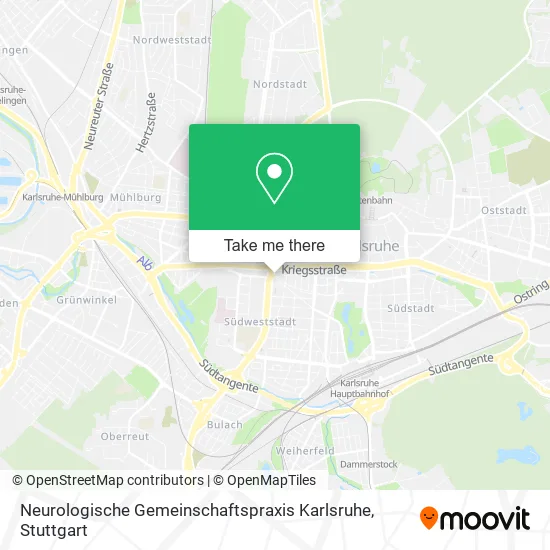 Карта Neurologische Gemeinschaftspraxis Karlsruhe