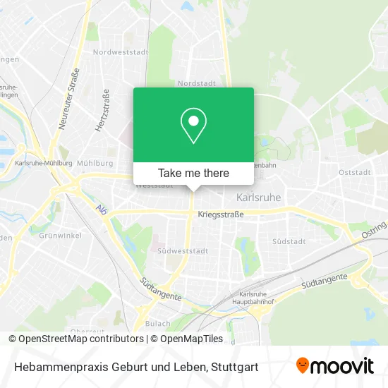 Карта Hebammenpraxis Geburt und Leben