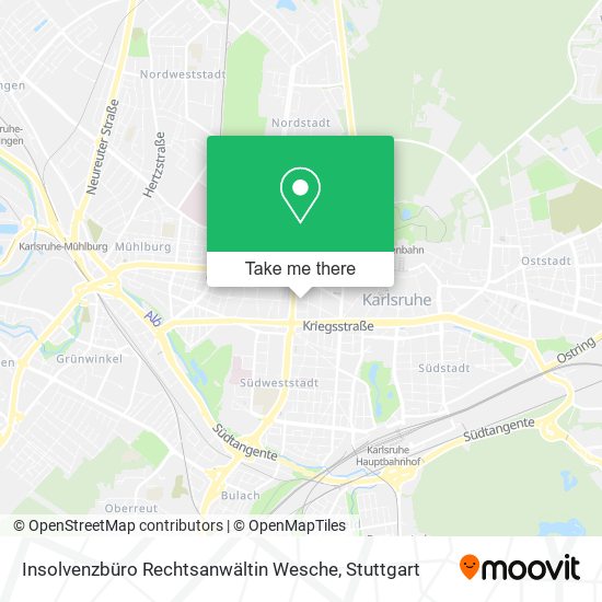 Insolvenzbüro Rechtsanwältin Wesche map
