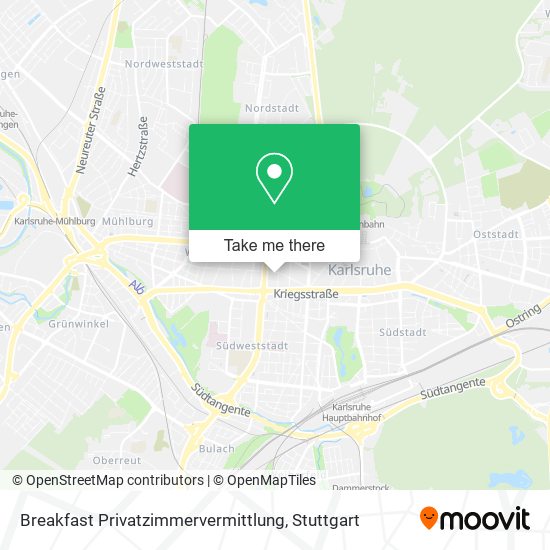 Breakfast Privatzimmervermittlung map