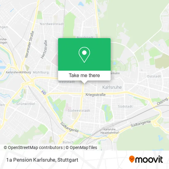 Карта 1a Pension Karlsruhe