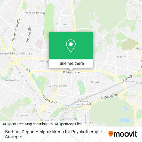 Barbara Deppe Heilpraktikerin für Psychotherapie map