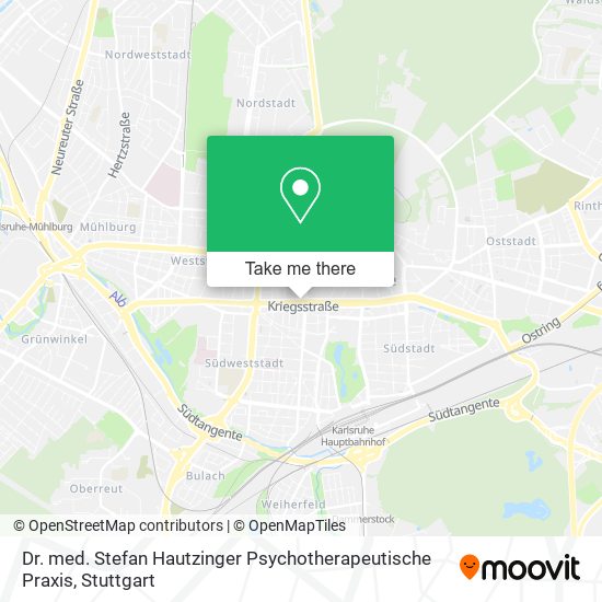Dr. med. Stefan Hautzinger Psychotherapeutische Praxis map
