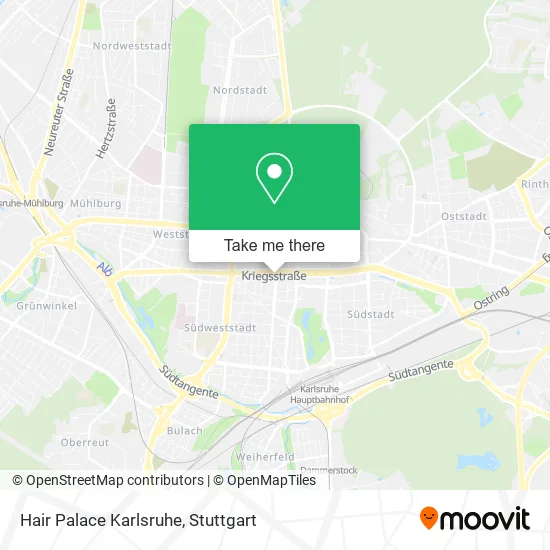 Карта Hair Palace Karlsruhe
