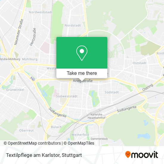 Карта Textilpflege am Karlstor